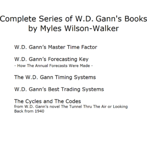 Complete Series of W.D. Gann's Books by Myles Wilson-Walker